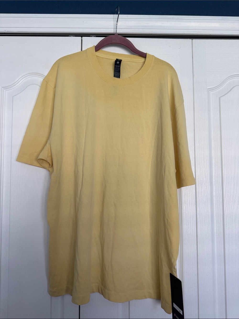 lululemon athletica Heavyweight Cotton Jersey T-Shirt in Fade Dye Vanilla Gold